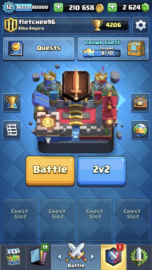 Time to grind on the ladder what’s a solid Golem EWiz deck for the day? #clashroyale