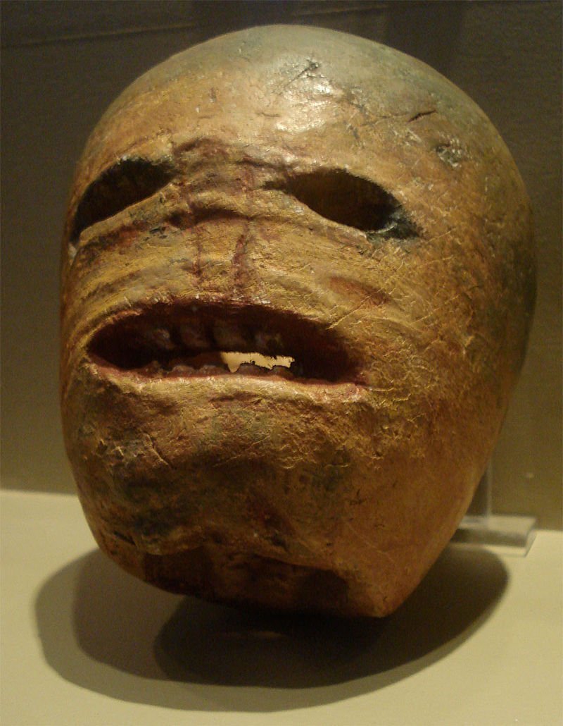 Think pumpkins are scary at  #Halloween, try a turnip!!! Jack-o'-lantern's are a yearly tradition that came to America from Irish immigrants, based on Stinky Jack! Here's a turnip lantern from early 20th C at Museum of Country Life  @NMIreland, Co  #Mayo.  @MagicalEurope  #Samhain