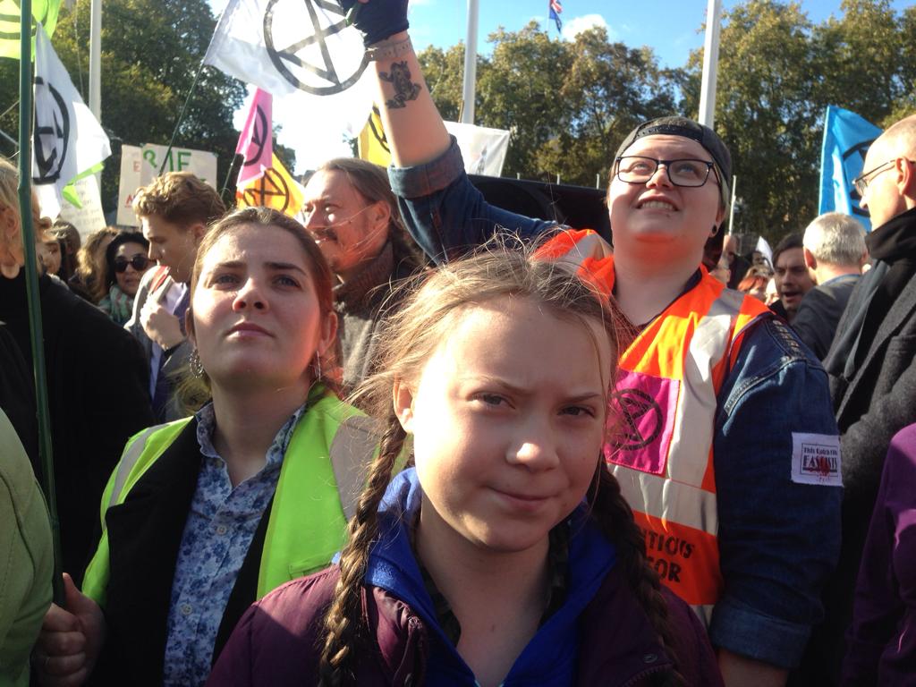 ExtinctionR's tweet image. We're occupying the road outside Parliament Square as a from of peaceful disruptive protest to highlight the #ClimateEmergency. #ExtinctionRebellion