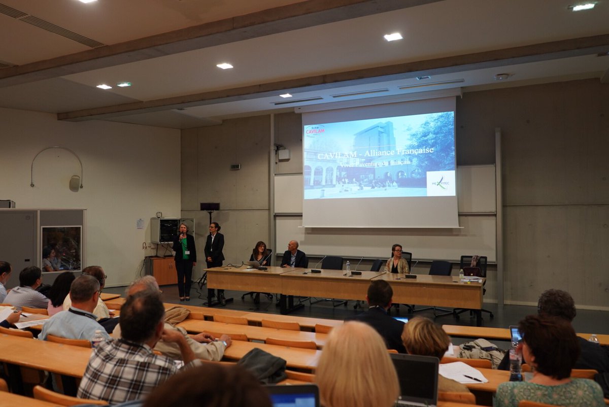 expositouppa's tweet photo. @mexfitec2018 Présentation du CAVILAM pendant le forum #MEXFITEC, par Mme. Odile Amet et Mme. Magali Lepron du @cavilamvichy https://t.co/kF5VVpiwr2
