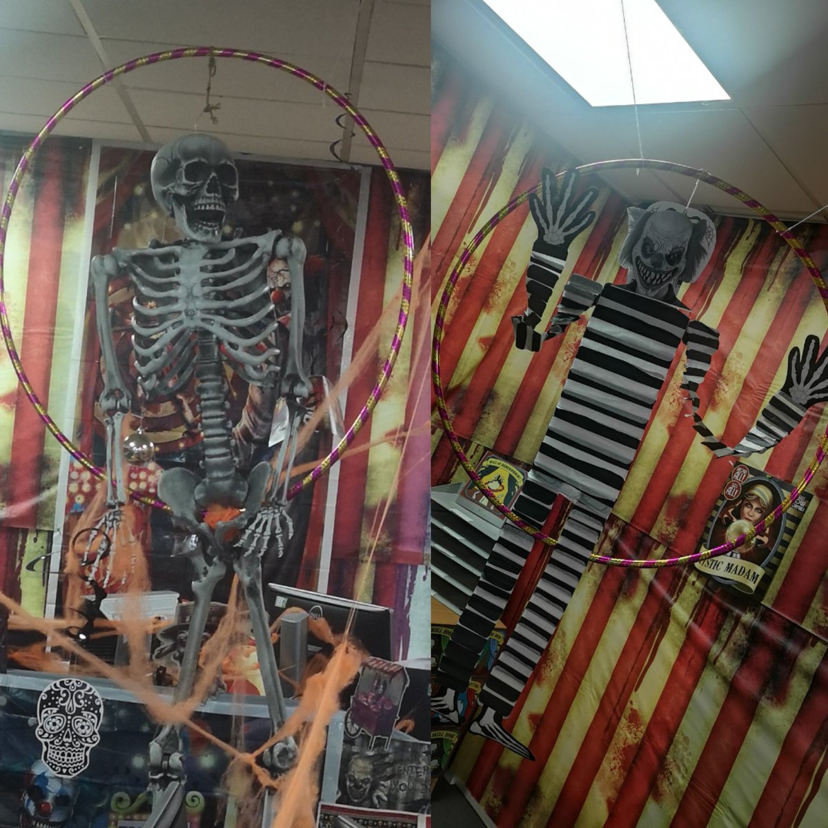 DRIEUCC's tweet photo. EU QA &amp; WFM Best Team Decoration Entry @Nicdoouk @kayla_czapla @KalberMaria #diamondcareers #lifeatdiamond #Halloween https://t.co/sUPV21hUR8