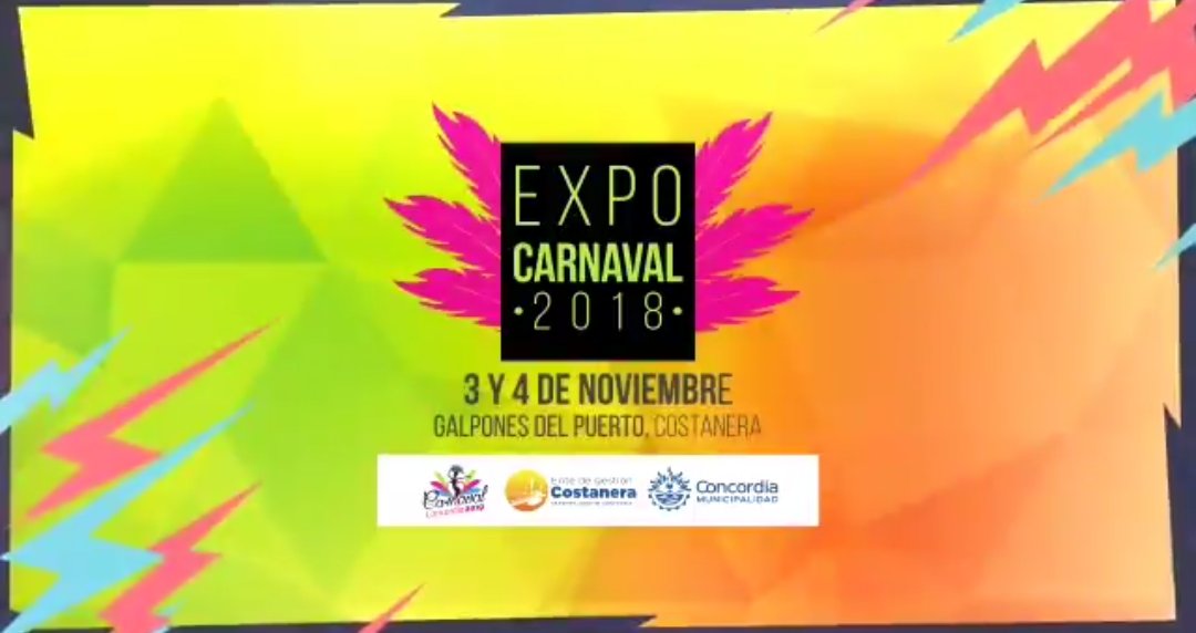 Solo faltan 3 dias! #ExpoCarnaval!!!! Este finde en los Galpones del Puerto de la Costanera!!! 
Vía <a href="/Carnaval2019OK/">Concordia Es Carnaval</a>
#ConcordiaEsCarnaval
#SomosPasion
#CompartiConcordia