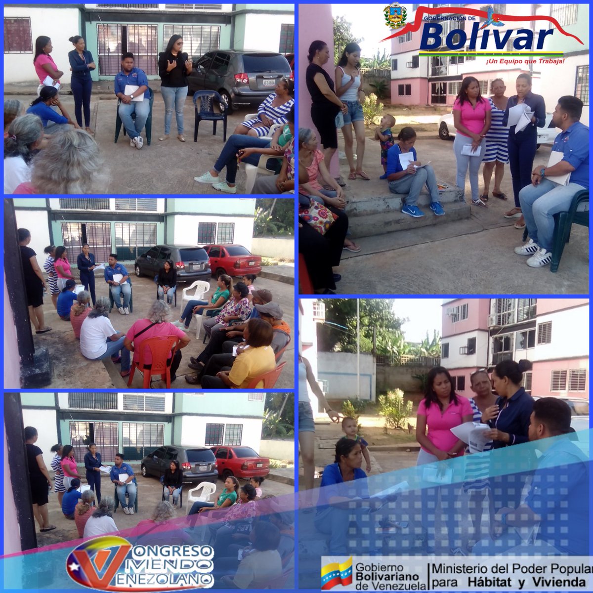 GMVV_Bolivar's tweet photo. Desde el #Sáb27Oct hasta el #Vier2Nov Con la participación del equipo del Minhvi Bolivar, los Viviendo Venezolanos y el Poder Popular organizado, se activan las mesas de trabajo de las AVV en el Estado Bolívar
@NicolasMaduro 
@IMVillarroel 
@JustoNogueraP 
#InvierteEnPetro https://t.co/4von8gaO4Q