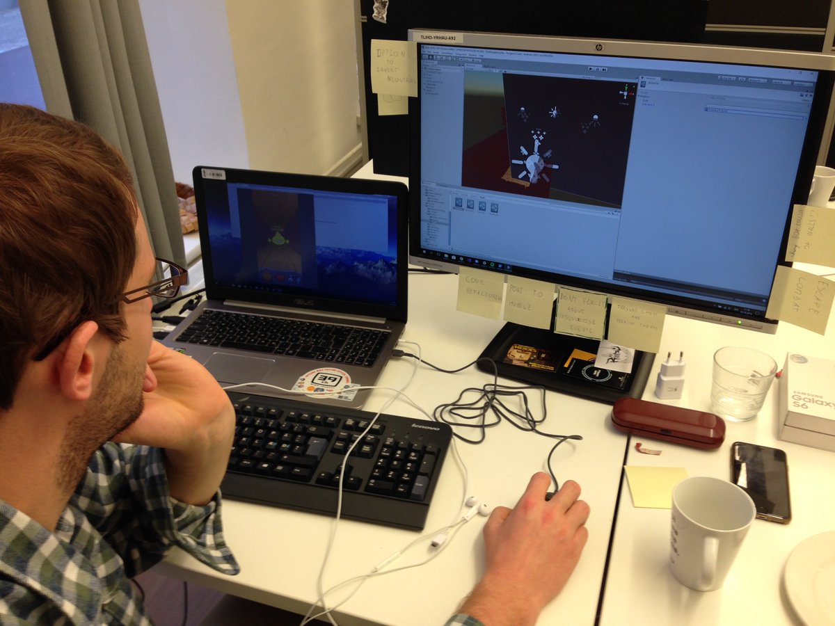 FungeonCrawl's tweet image. Even on Halloween our coders are working their asses off to make Fungeon Crawl into a success! With the &quot;help&quot; of Monion our team is working on improving the movement,  polishing the animations, implementing the new 3D assets and much more! #Indiegame #indiedev #Codinglife #app