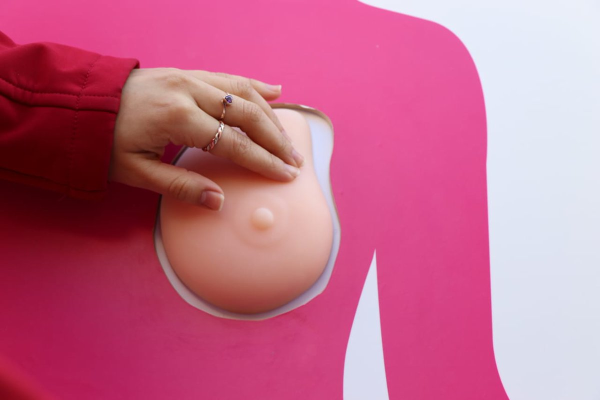SeremiSaludRM's tweet photo. En el marco de cierre del mes #CancerDeMama la Seremi d Salud RM junto a la @FALPfundacion entregan información gráfica y didáctica sobre cómo las mujeres se pueden realizar el autoexamen y así identificar signos d alerta.Hasta las 11 hrs en Pza Constitución.Las y los esperamos! https://t.co/BtYujqrhUB