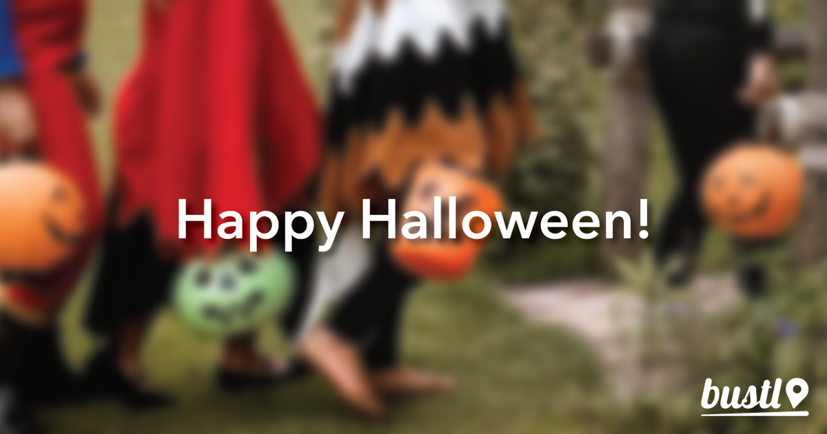 Bustlapp's tweet photo. Whether you're dressing up with the kids or out enjoying your own spooky adventures, just keep Bustlin! #halloween https://t.co/0sAHY7AwOS