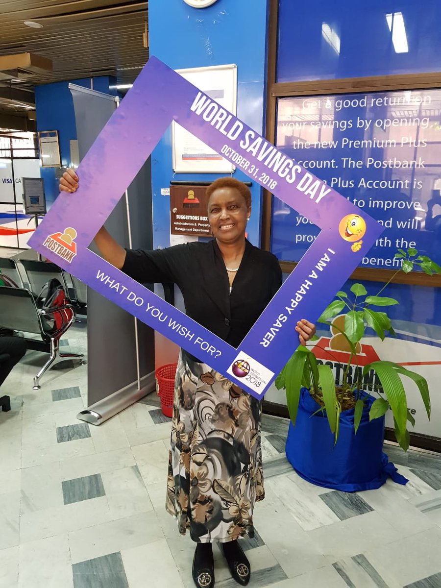Postbank1's tweet image. Happy #WorldSavingsDay2018 to all the happy savers from @Postbank1. #WhatDoYouWishFor share your dreams with us. @WSBI_ESBG @postbankug