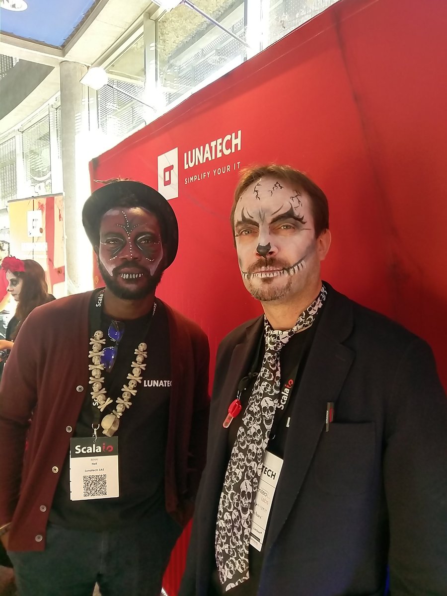 gweinbach's tweet image. Happy Halloween @LunatechFR @nmartignole @njlbenn #scalaIO2018