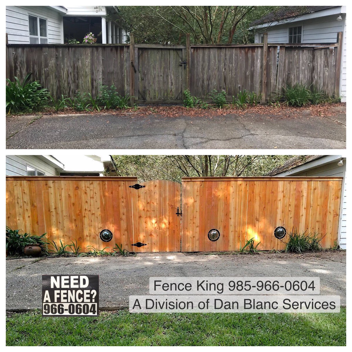 FenceKing_'s tweet photo. #NeedAFence #FenceKing #DanBlancServices #DoggieDomes 🐶 985.966.9694 #SurroundYourselfWithQuality #NotJustBuildingFencesBuildingCommunities https://t.co/S6HBY0DFg9