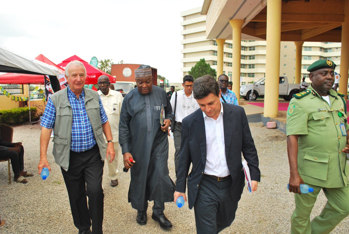 From L-R
Phil Hall - <a href="/aploritwit1/">APLORI</a> Chairman, Alhaji Ahmed Mantey - Chairman Leventis Group, A.I. Leventis Representing A.P. Leventis (chairman Leventis Worldwide and Special Guest of Honour #LFNat30) and The comptroller, <a href="/NigeriaParks/">National Park Service-Nigeria</a> 
#EnhancedLivelihoods