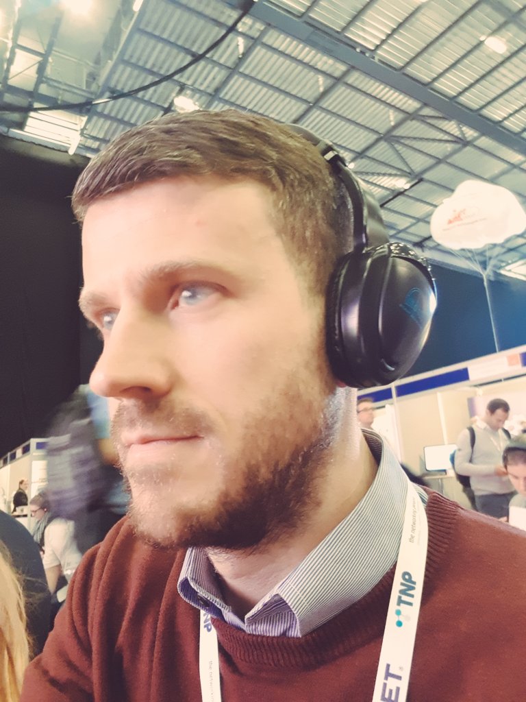 RobertDLangford's tweet image. Did I take a wrong turn at  #digitech18 and end up at a silent disco??