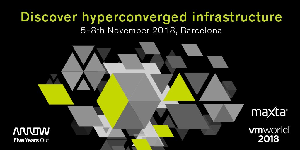 Arrow_Cloud_UK's tweet photo. Deploy &amp; scale hyperconvergence your way with Maxta hyperconvergence software. Find out more with Arrow &amp; Maxta at VMworld 2018 Europe, stand N16. #VMworld @VMworld @MaxtaInc #hyperconverged #datacenter #HCI https://t.co/wlt2oJldtl https://t.co/iJkdpHNk4z