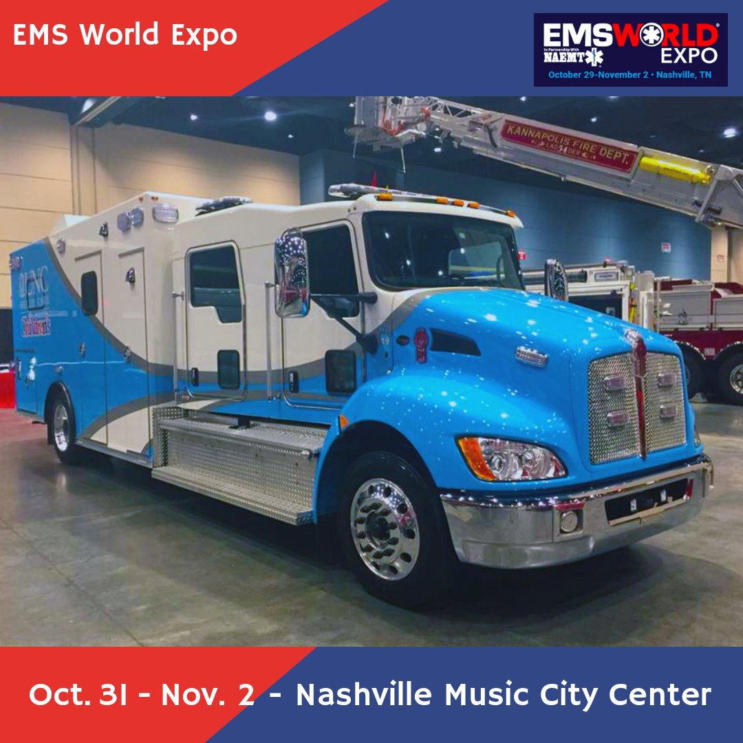 We're so excited to be at #EMSWorldExpo! We have this UNC NeoNatal Critical Care Truck here with us, so stop by booth #1542 to check it out!