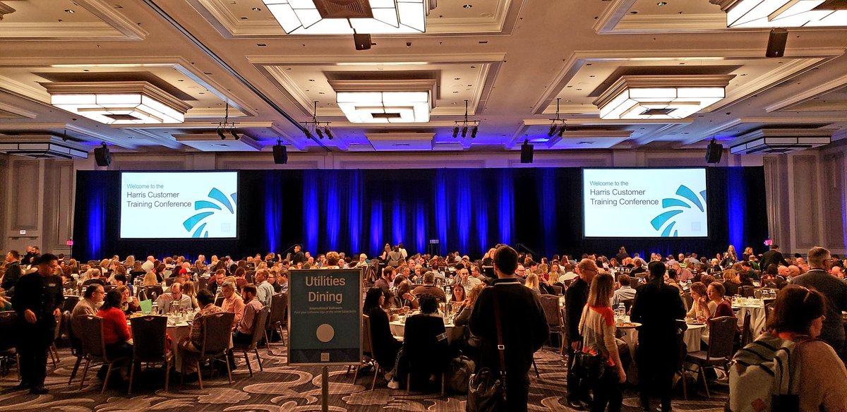 jeffreymweiser's tweet photo. Just a few people here at #HCTC2018 #Harrisutilities puts on quite the show! https://t.co/UaH8Z5xO3E