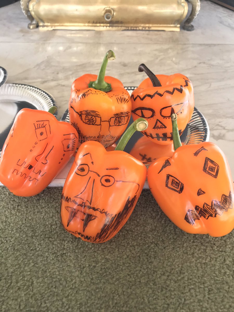 DeanCloseVenues's tweet photo. Have you ever heard of the ‘Halloween Pepper’ neither had we 😂🎃 #DCHQ got decorating at lunch time today! #HallowDean #Competition #LunchTimeFun https://t.co/aczH21NqdD