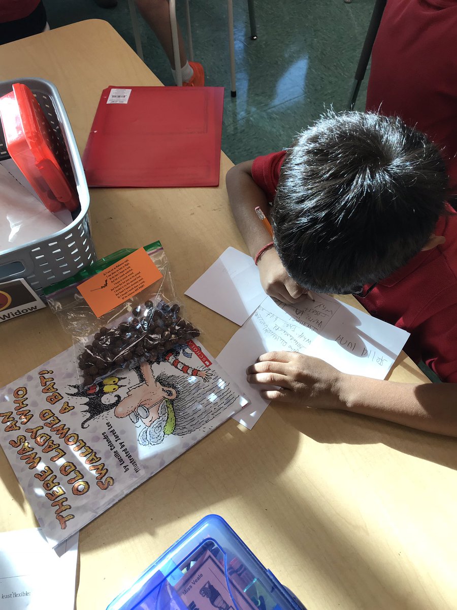 thisteachermrse's tweet photo. 2nd Graders @BonitaCharter are reading about bats, comparing stories and characters, and enjoying a little #Halloween treat of #BatPoop. 🦇 🤣 https://t.co/B9e6k0TAlN