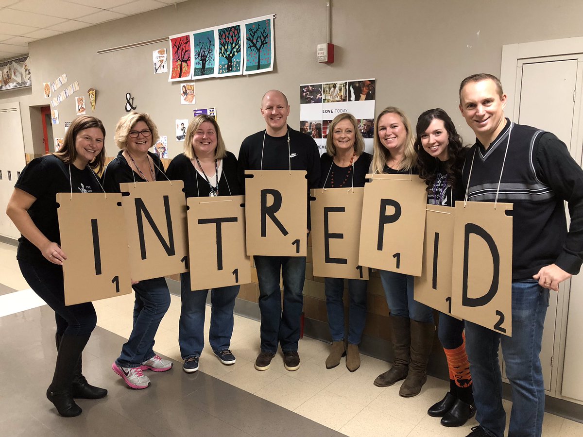 TeamIntrepidMCS's tweet photo. Team Intrepid’s staff and students having fun dressing up in costumes today! https://t.co/bYuJly3FoI