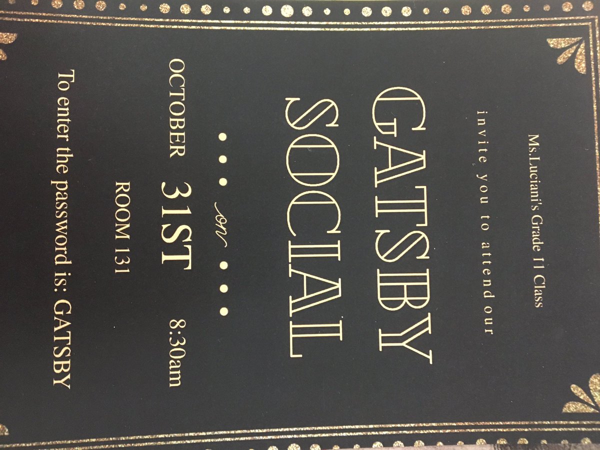 CardinalLegerSS's tweet image. Ms. Luciani’s English students open up their #Gatsby speak easy for #Halloween2018 revellers during P.1 today! #LancerLearning