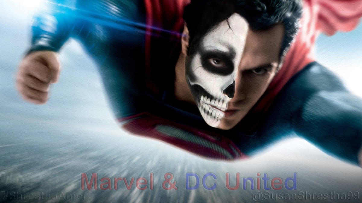 SusanShrestha99's tweet photo. Superman's Halloween Face Paint💀
Happy Halloween Everyone🎃
#HappyHalloween #Halloween #Halloween2018 
#Superman #SupermanSkullFace💀 #SkullFacePaint💀 #Skull💀
#ShresthaAmor #SusanShrestha99 #MarvelAndDCUnited https://t.co/eT80tDuj3a