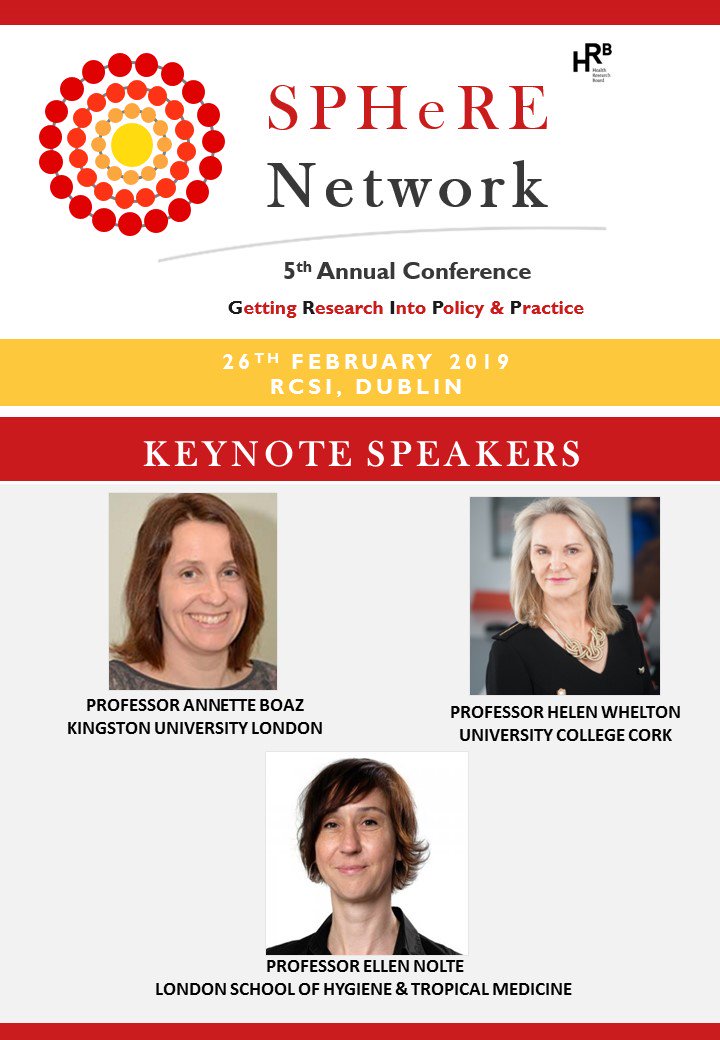 Just over two weeks left to submit an abstract for the 2019 SPHeRE conference which will be held in <a href="/RCSI_Irl/">RCSI</a> on Tues 26th Feb 2019. DL for abstract submissions 16th Nov goo.gl/CqL4Mj #LoveIrishResearch #sphere19