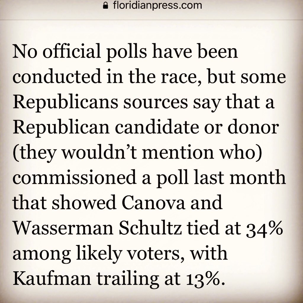Tim_Canova's tweet photo. BREAKING: We are in a DEAD HEAT with Debbie Wasserman Schultz and the Republican challenger is nowhere in sight.
✅ Volunteer https://t.co/8UmXEmnZk4
☑️ Donate https://t.co/XTmevTzPhk
🇺🇸 VOTE https://t.co/bfkAHeNzzn