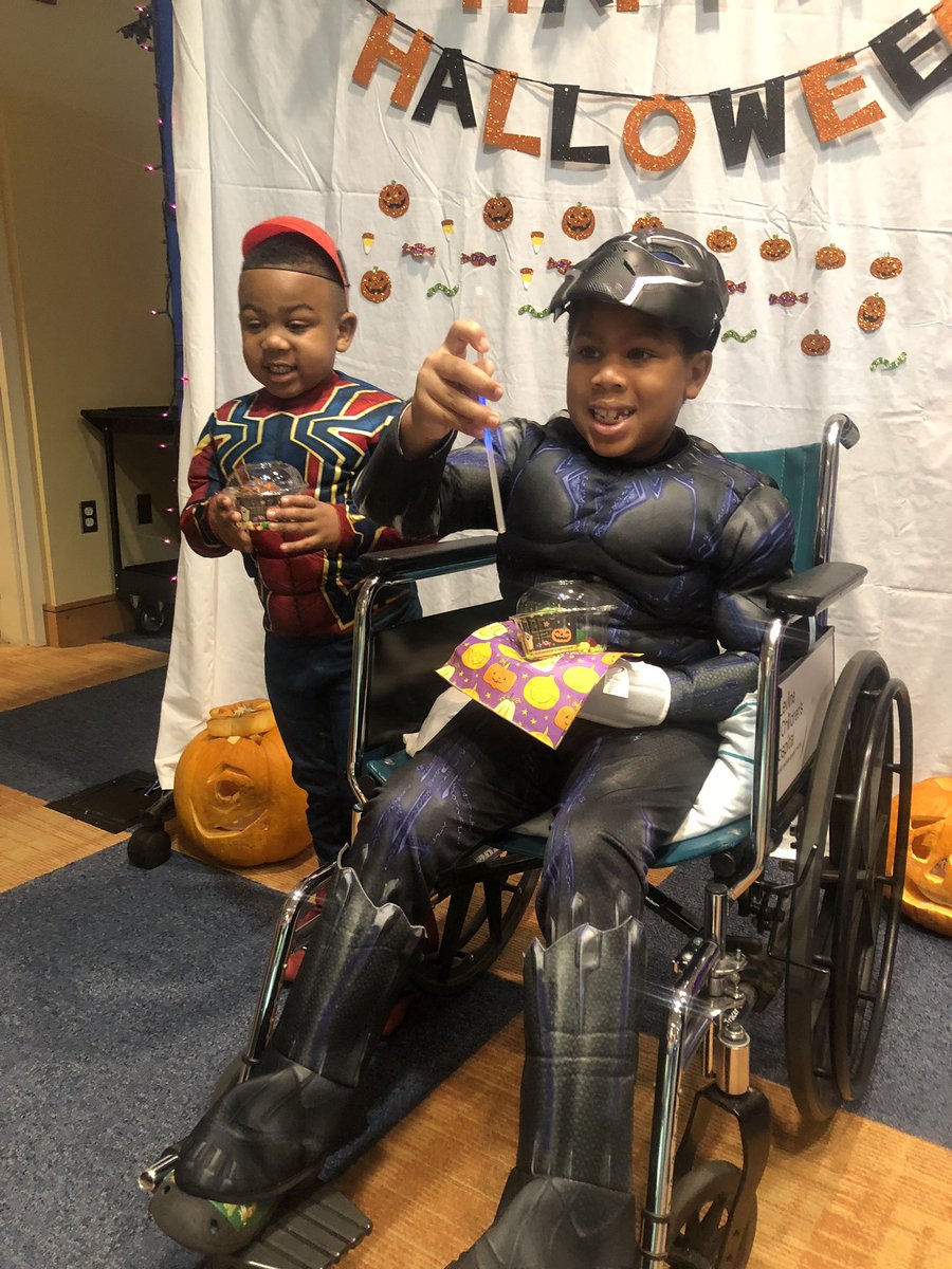 Just spotted! Spider-Man and the Black Panther at our #Halloween carnival 🎃