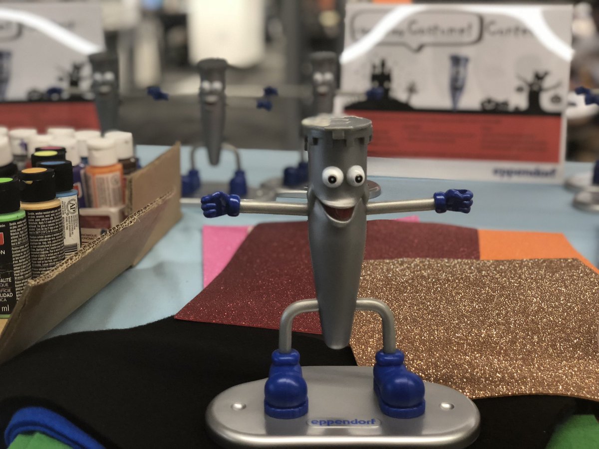 BioLabsSD's tweet photo. TY @Eppendorf_USA for our Halloween treats! @theRealSpidey is that you? https://t.co/2TCcP41C8a