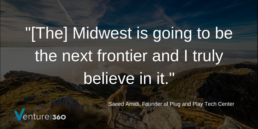 theventure360's tweet photo. We agree and we're here to stay! - "The Midwest is going to be the next frontier and I truly believe in it." from @SaeedAmidi when opening #plugandplaycle #midwest #startups #startupkc #fintech #quote @PlugandPlayTC #accelerator ##startupkc https://t.co/HzjsRqsNBD