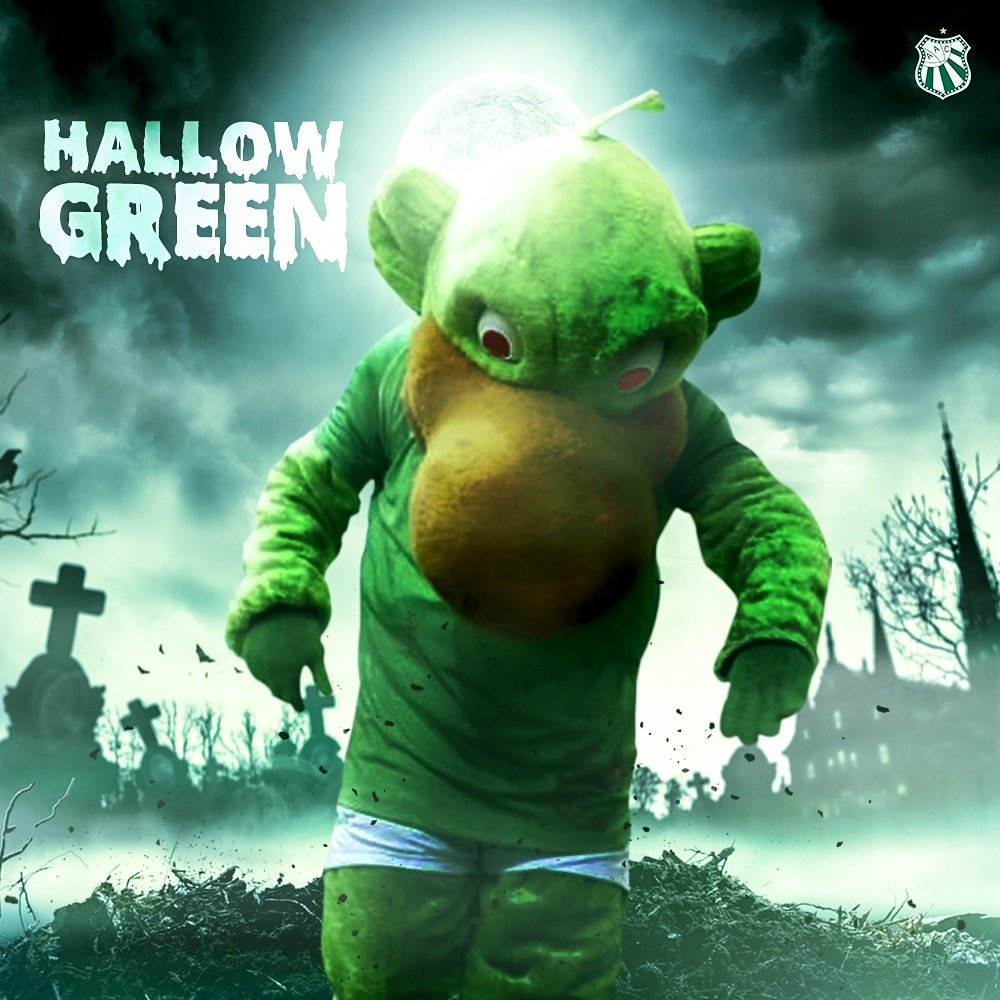 caldenseclube's tweet image. Happy Hallowgreen! Dia de comemorar o terror do sul de Minas #arribaCaldense