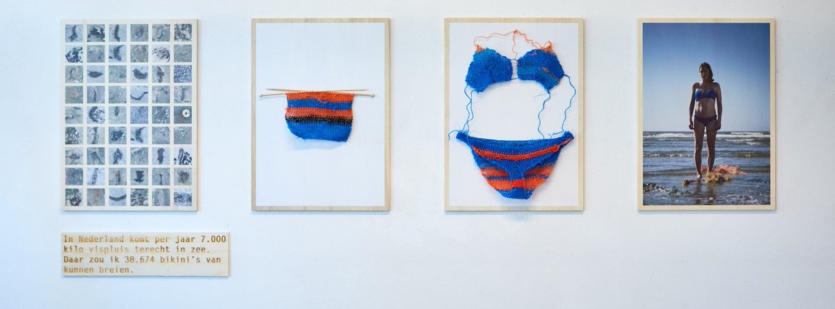 Bikini van vispluis op de Dutch Design Week, over hergebruik gesproken. #vispluisvrij gelezen bij St.@denoordzee. 
noordzee.nl/bikini-van-vis…
