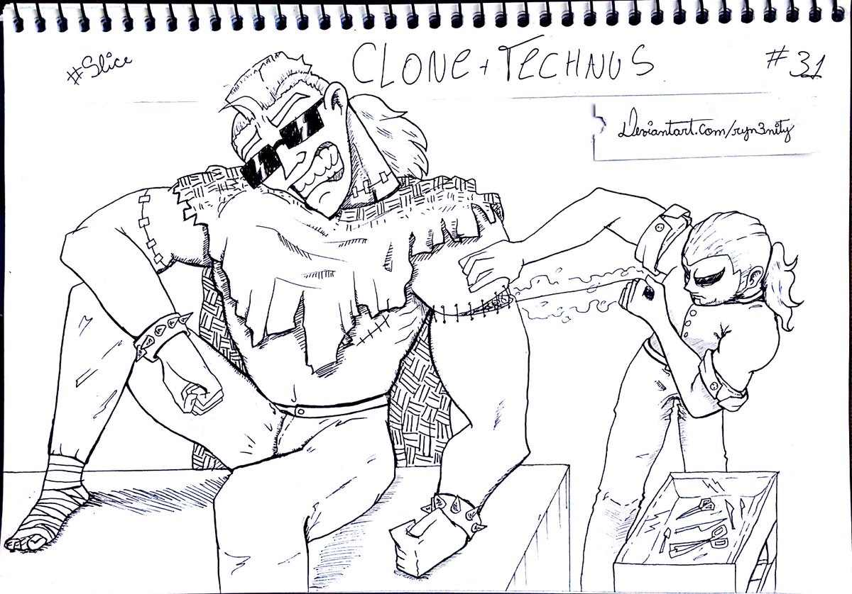 RynTrinity's tweet photo. Slice'em up and put 'em together! Cuz why not! : 3 More power, right?
#Technus #Clone #Slice #inktoberday31 #inktober2018day31 #dannyphantom #inktober #ectober #inktober2018 #ghost #fanart #inkdrawing #traditionalart #traditionaldrawing #goghostagain #ryntrinity
#halloween https://t.co/9KrYn8UfZc
