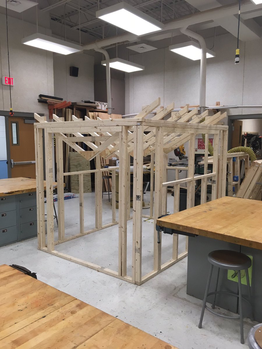 SDHS Engineering Design building a garden shed. <a href="/SDHSSeahawks/">SDHS</a> <a href="/WorcesterSystem/">Worcester Schools MD</a>