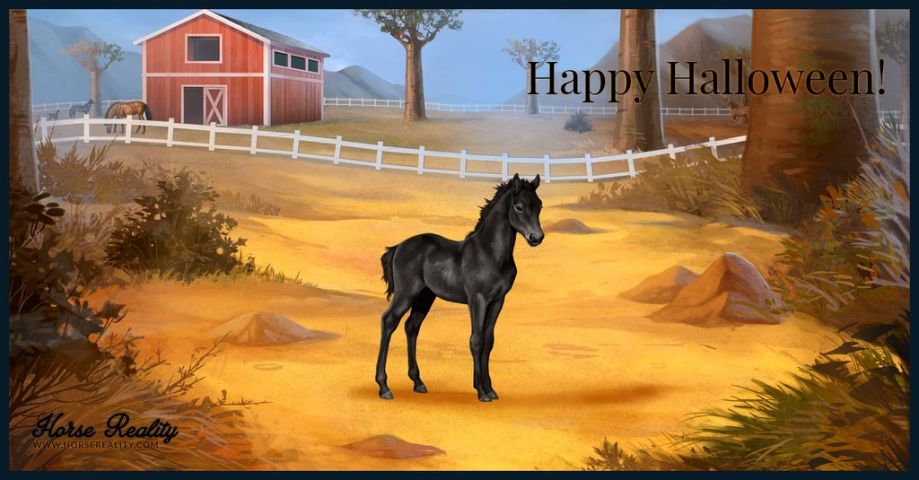 HorseReality's tweet photo. Happy Halloween everyone! Do you have any plans to celebrate today? If so, let us know what they are!

#horses #horsegame #indiegame #indiedev #horsereality #equestrian #equestriangame #equilove #equine #equinelove #howrse #sso #starstable #horsemmo #horsesim #simulationgame https://t.co/nH4cthAOdv