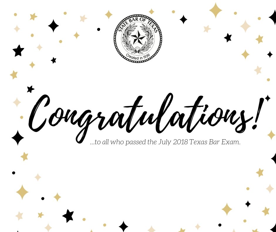 State Bar of Texas on Twitter "The complete pass list for those who