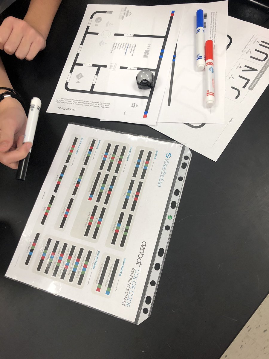 mmemcgregor's tweet photo. Learning how to use Ozobots in prep to code them to represent the planets in our solar system. We’re making an Ozobot solar system! #ozobot #space #tllp #Coding #moretocome @OttawaLouise @mmebarton @DianneDreef @PatriciamClark @LisakDubravka https://t.co/3Kr0KtADTq