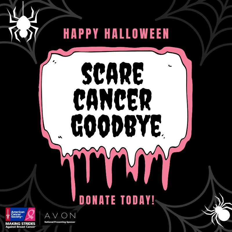 “Ghosts &amp; Goblins come to play on October’s Final Day” - Rusty Fisher
Today is also the last day of #Pinktober, but we will continue on the same mission to Scare Cancer Goodbye! Donate today! makingstrideswalk.org/lasvegasnv 
Happy #Halloween!!
#MakingStrides #BreastCancerAwareness #ACS