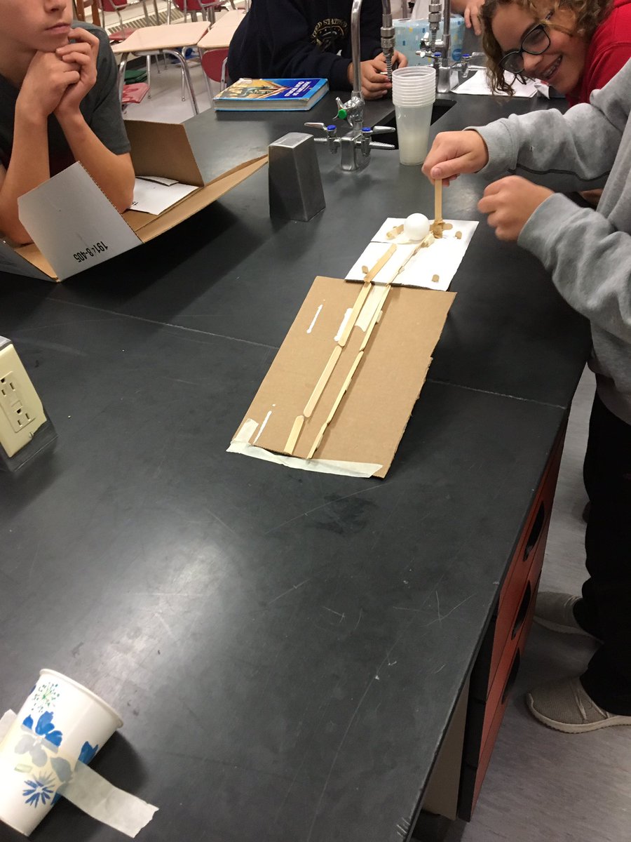 MrWenningSHMS's tweet photo. 7th graders are working on completing the Kicking Machine Challenge. #MercerSTEM @MCSTEMChallenge https://t.co/a52IyvEFAF
