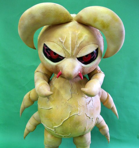 mondomascots's tweet image. Chiridani Daio is a giant dust mite king who appears in commercials for Robo Patch, a device which traps mites.