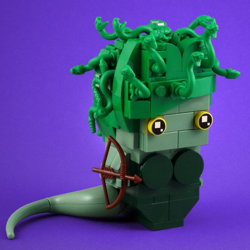 mocbuilder's tweet photo. BrickHeadz: Medusa by Swan Dutchman https://t.co/O6QF6AEXgI #lego https://t.co/j47PslXsYk