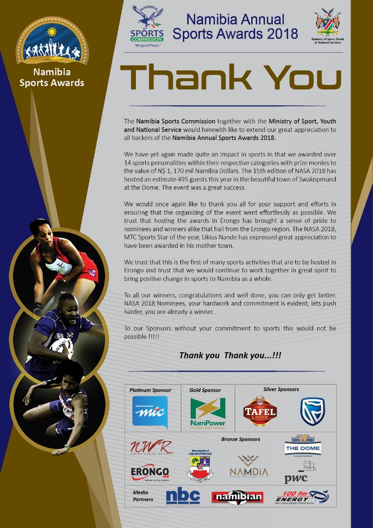Thank you 
#namsportsawards18