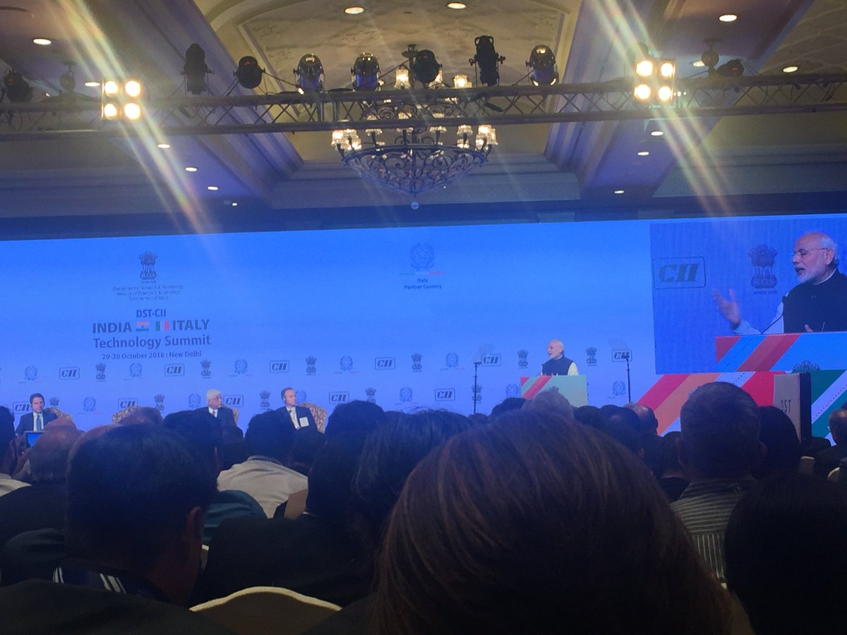 LeMagnifiqueGRP's tweet photo. Le Magnifique Group invited as delegate at the DST-CII India-Italy Technology Summit (October 29-30'2018). Valedictory Session by PM Modi and PM of Italy ! https://t.co/CRQTlLxjrB