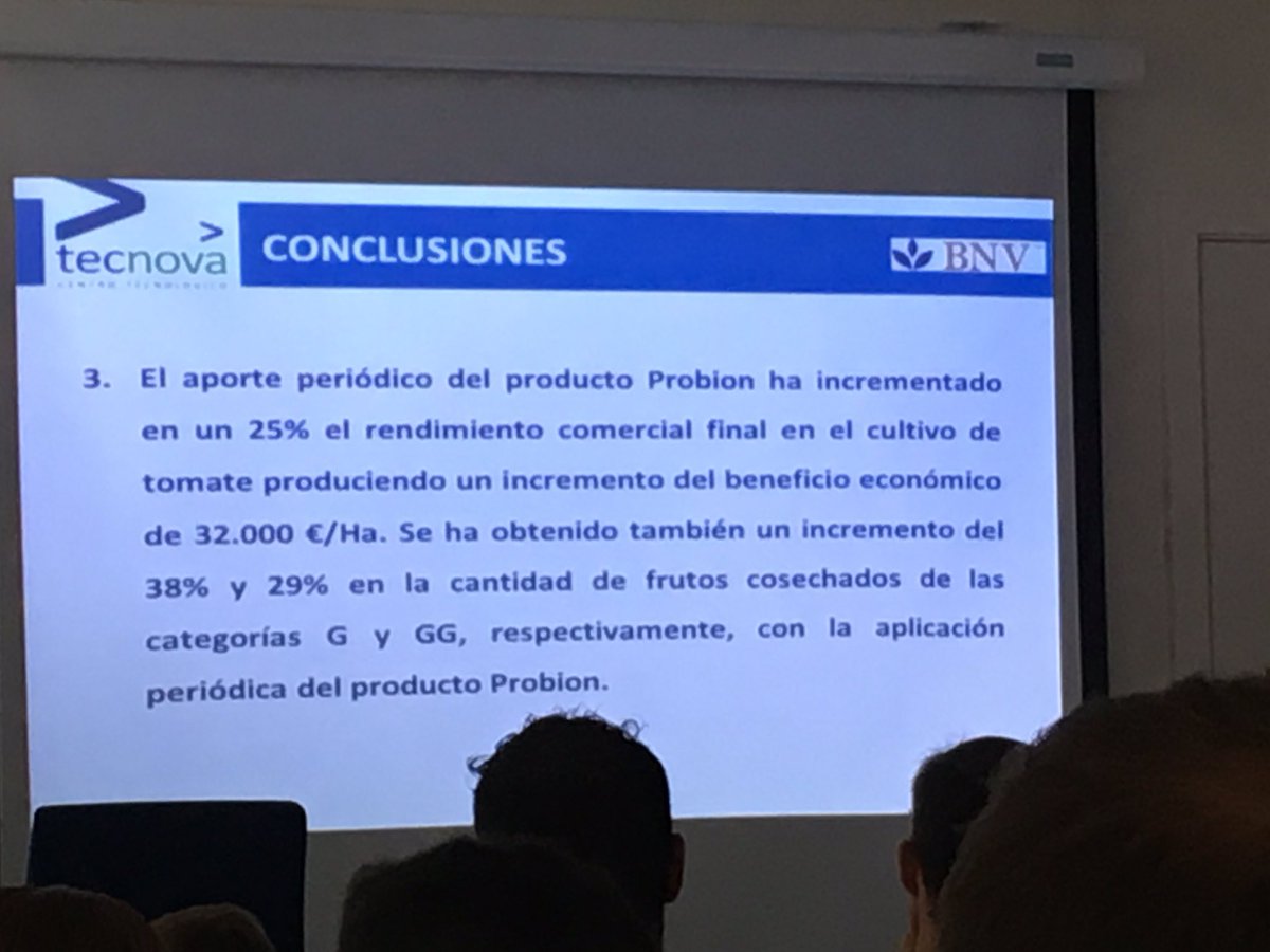Presentación en Tecnova de nuestro PROBION. Un producto con unos resultados excepcionales. Probion es el resultado de un arduo trabajo de I+D+i. Un producto certificado en ecológico sin residuos. 
#bnv 
#probion #solucionesinnovadorasconcretasyrentables
 #TrabajamosParaTi