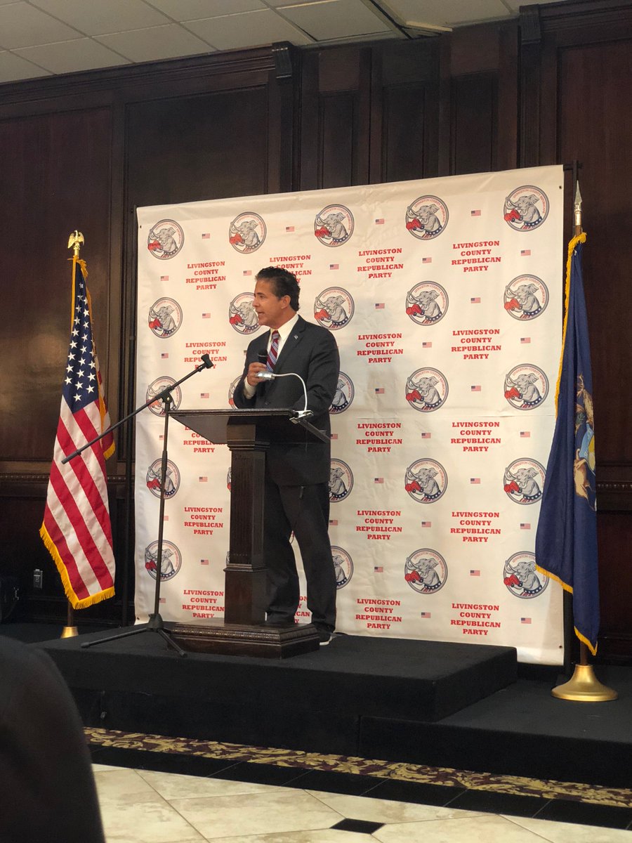 ElectMikeBishop's tweet photo. Great crowd at last night's Livingston County Reagan Day Dinner! Thank you to @LivingstonGOP for hosting such an exciting evening. https://t.co/96bf7PJr7b