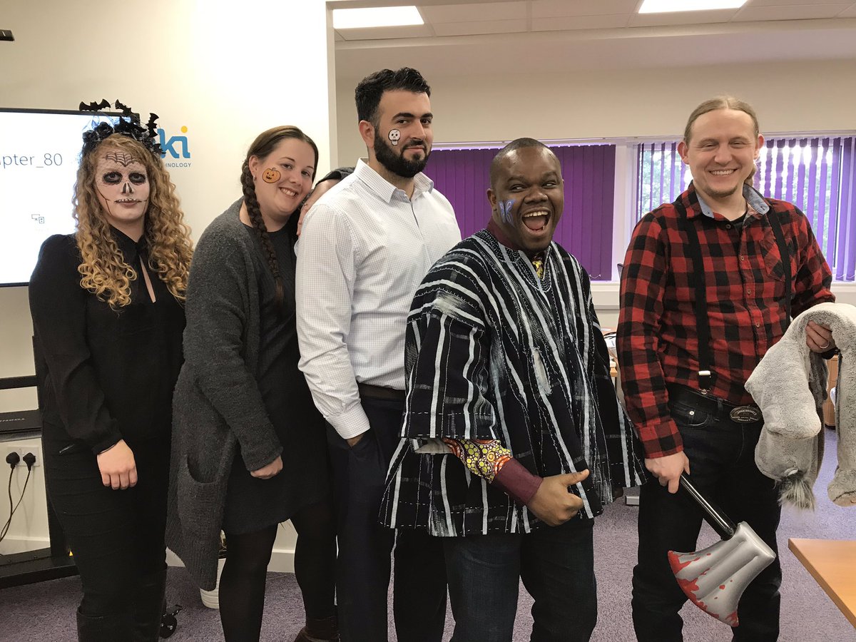 Tisskiltd's tweet photo. Getting in the #Halloween spirit in the @Tisskiltd office today. All for donations towards @ByteNight of course! 
#Halloween18 #bytenight2018 #teambuilding https://t.co/LeDebIryde