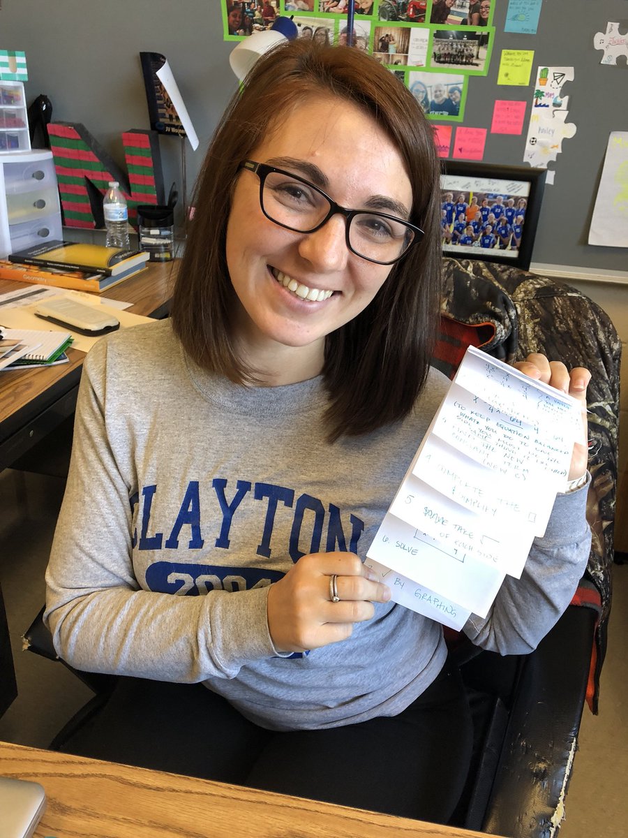 coachtuck3r's tweet photo. @yulianettles and I collaborating on a graphic organizer to help students remember the steps for completing the square! Got this idea upon student request 👍🏼 #CHSFlex https://t.co/daJo5iGtZ3