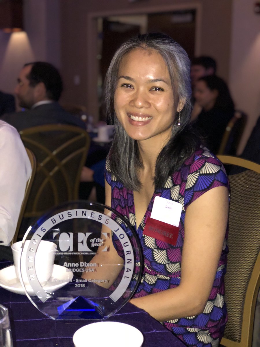 BRIDGESUSA's tweet image. CONGRATS to the incredible Anne Dixon, our VP of Finance (and a #BridgeBuilders alum, to boot!) on winning the @MBJMemphis #CFOoftheYear Award! THANK YOU for all your hard work and dedication, Anne, and congratulations! We love you, and an OOH-WAH-WAH! ❤️💜💙💚💛🧡