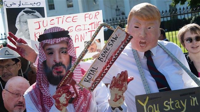 PressTV's tweet photo. Trump, Riyadh worked hand in glove in #Khashoggi murder: Saudi dissident https://t.co/c1w641zQ4d https://t.co/ELd6UcTJ9m