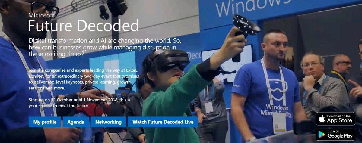 At Microsoft Future Decoded extending our Network and learning