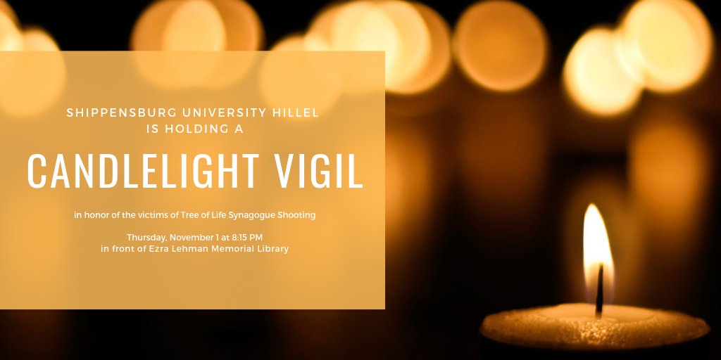 All members of the campus and community are welcome to attend the candlelight vigil tomorrow evening in front of the library.