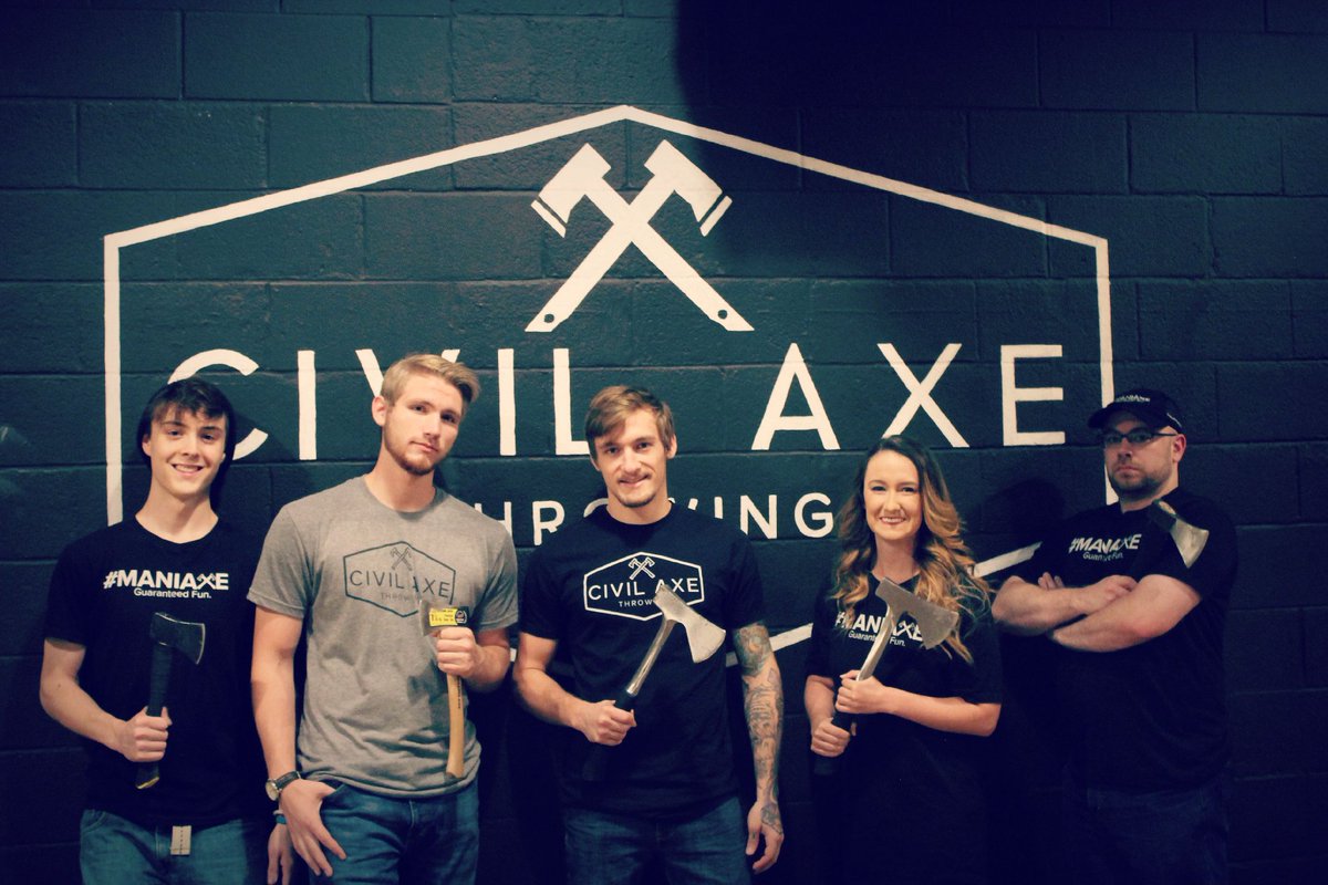 CivilAxeHSV's tweet photo. Dressed up today!? Come by and show these spooky kids your costumes! #Halloween #CivilAxeThrowing #Huntsville #Campus805 https://t.co/BsG7RJeMbV